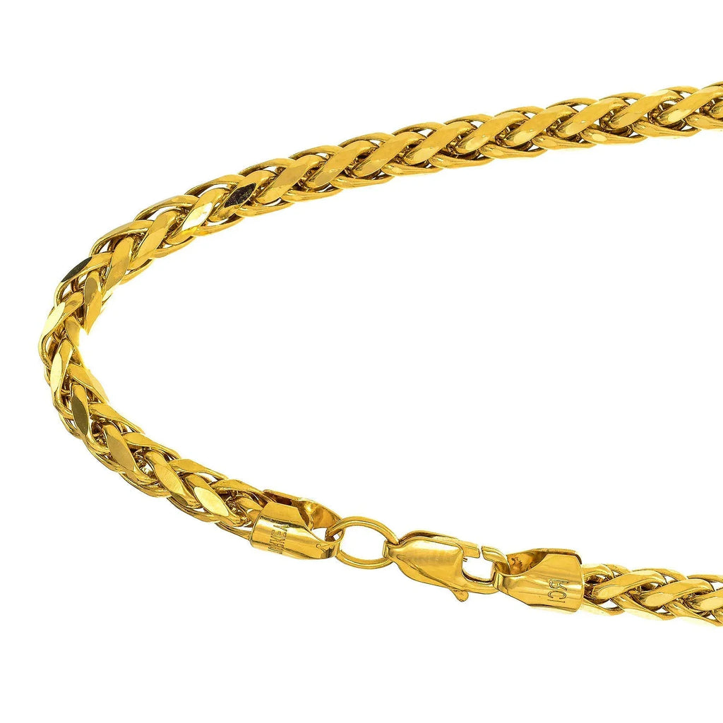Yellow JewelStop 14k 4.1mm Inches, 8 Diamond-Cut Lite Lobster Bracelet, Franco Semi-Solid Claw- 5.6gr. Gold