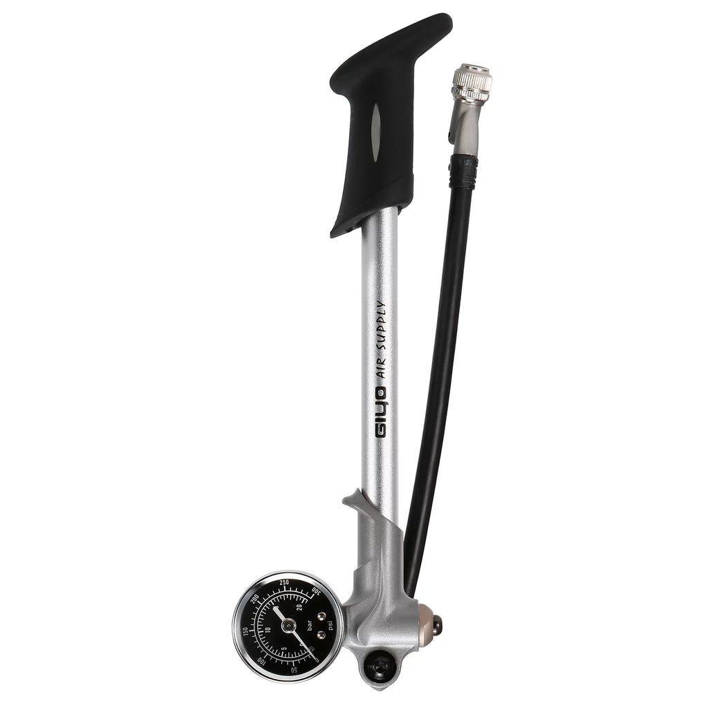 With Front Mountain Front and Pump Valve High atmospheric Schrader Pump Pump for Pressure 300PSI Suspension Bike Lock Lever Gauge with MTB Fork Arealer