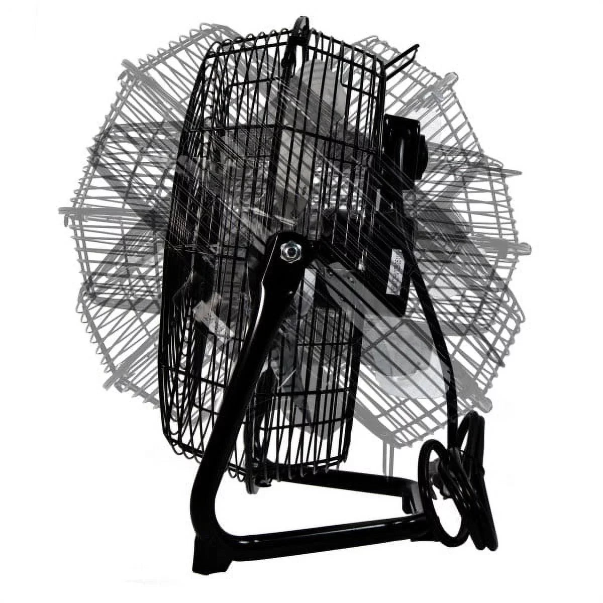 3-Speed Zone 180-Degree Black Carry Adjustable Handle, Comfort Feet, Construction, and with Rubber All-Metal Fan 12” Tilt, Cradle/Floor