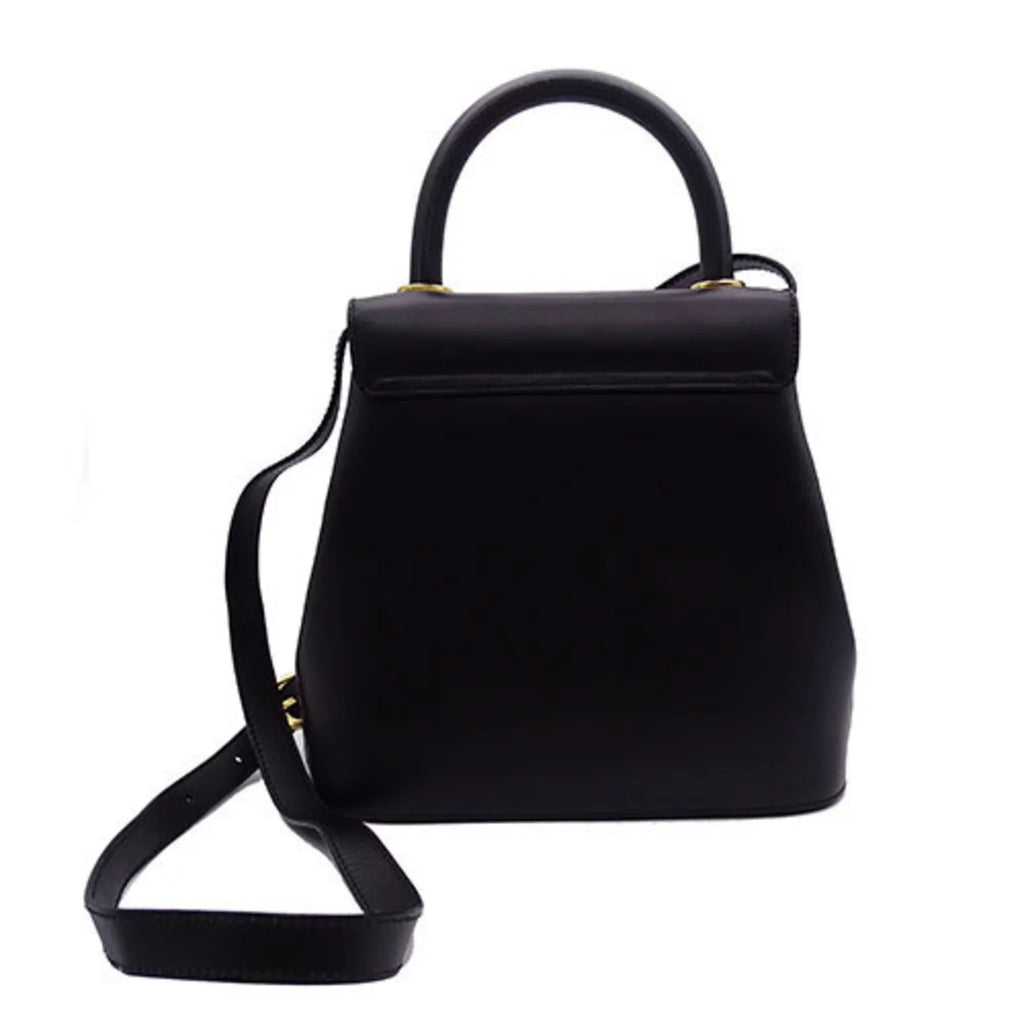 Ferragamo (Good) Pre-Owned Black Shoulder Salvatore Handbag Bag Ladies 2way