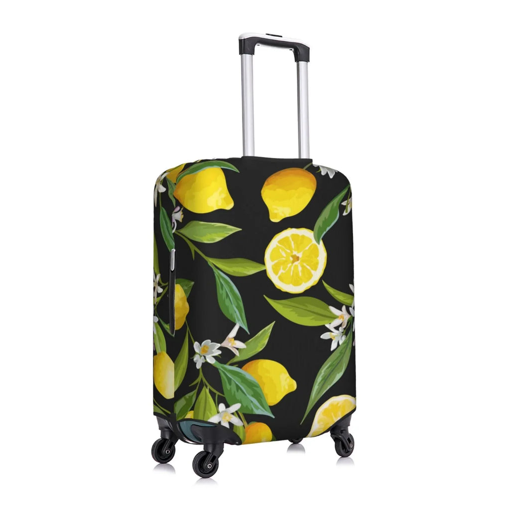 Adobk Stretch Luggage Covers For Suitcase Suitcase Protector Leaves And Women Accessories-Small Luggage Men, Washable Cover, Suitcase Flowers Lemon Fruits Travel Cover, For