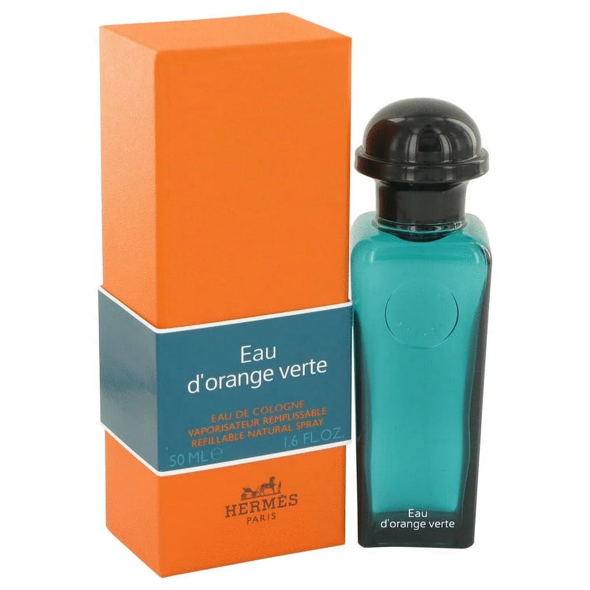 for VERTE Eau 1.7 Hermes D'ORANGE Refillable (Unisex) De EAU Cologne Spray oz Men