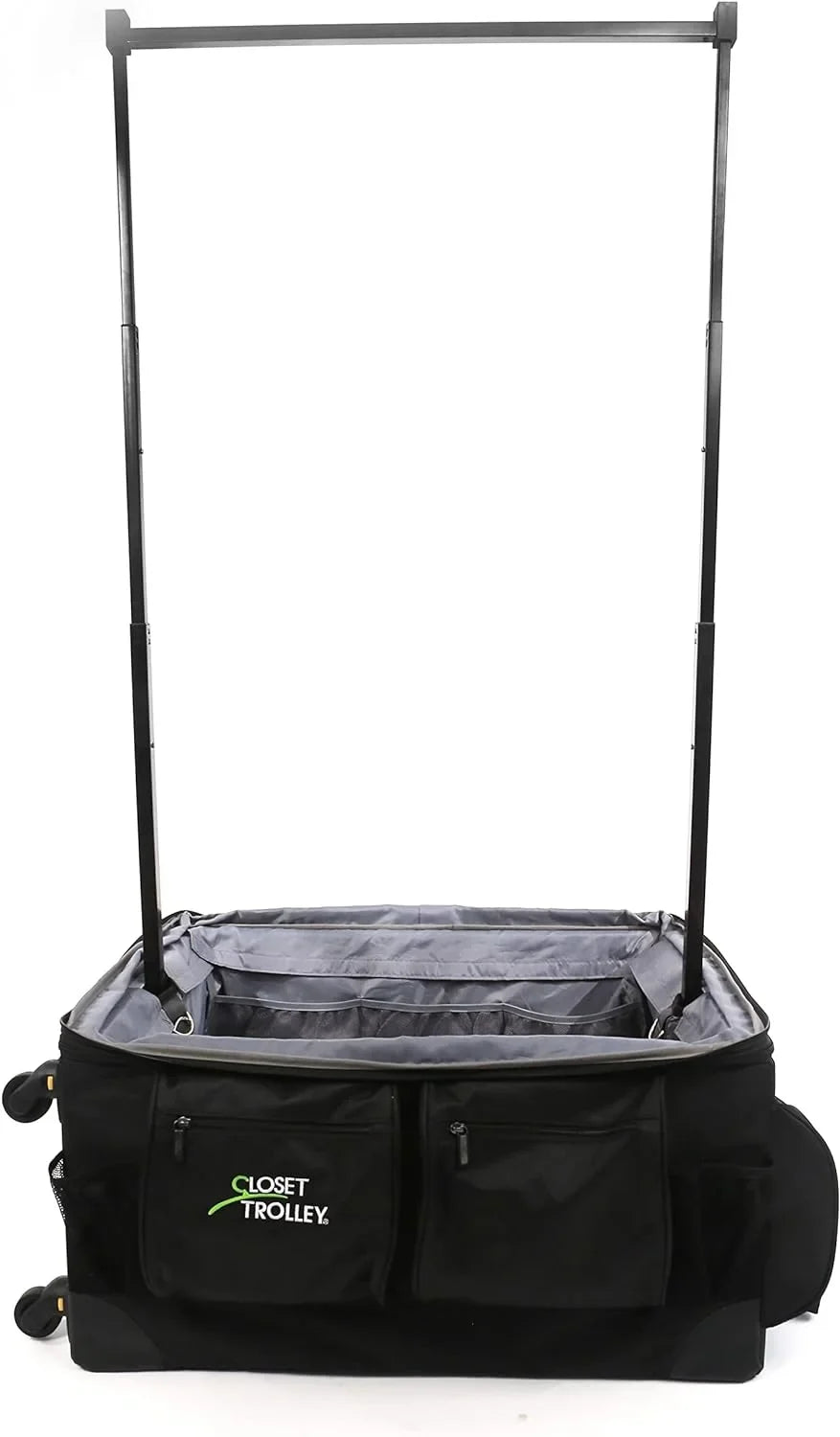 Collapsible BLACK YFbiubiulife - w/No-Lean Rack Rolling Garment Bag Dance