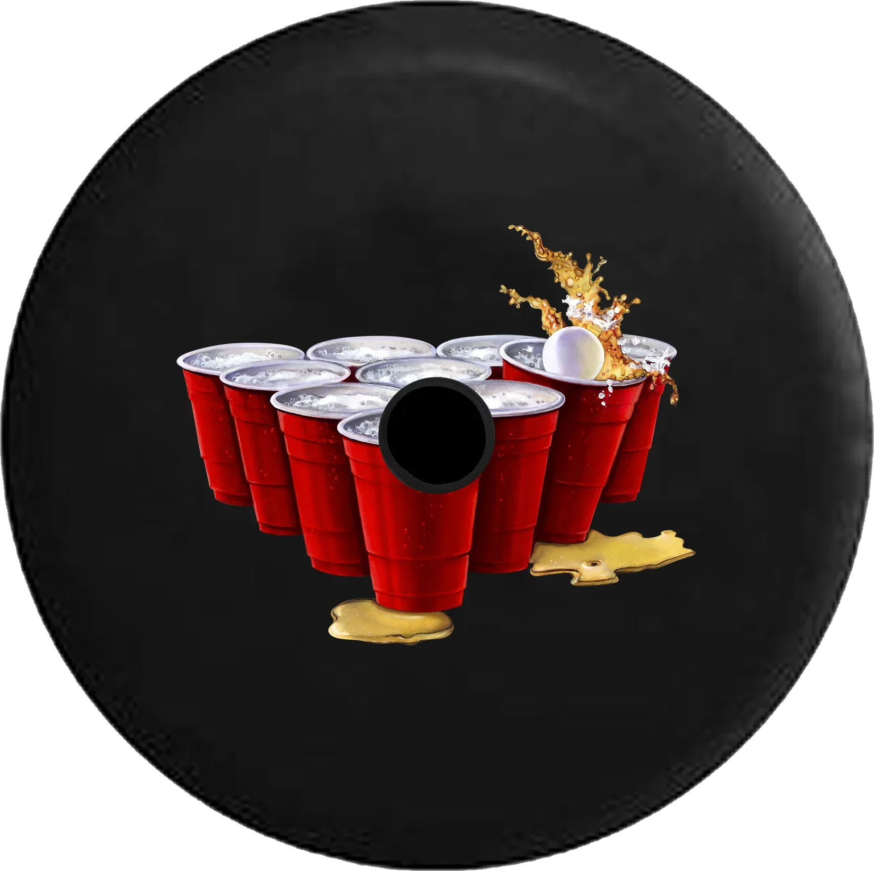 JL Camera Tire Red Jeep College Inch Summer RV 2019 Party Cups Spare for Pong Cover Backup Beer 33 Wrangler 2018