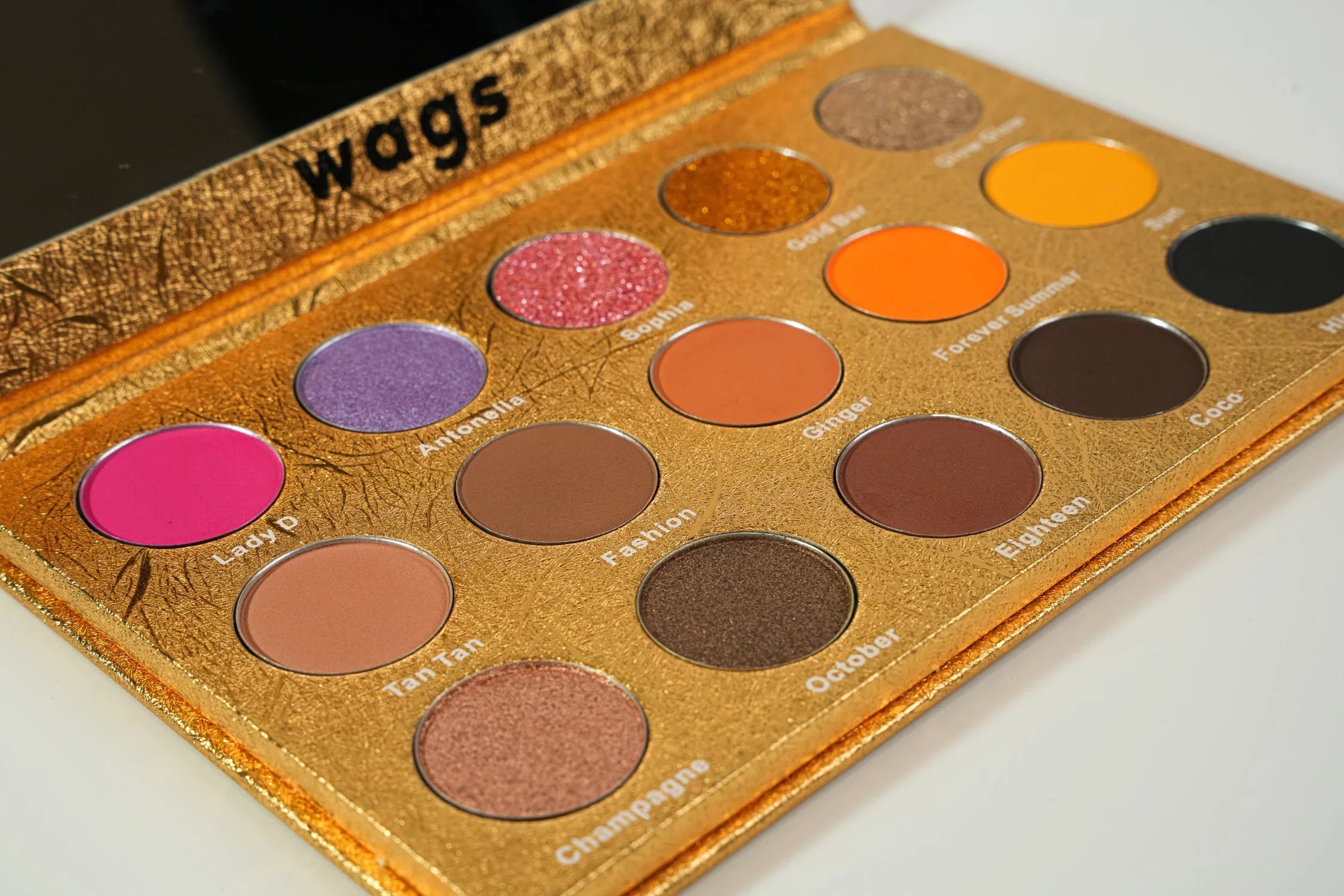 Colors Eyeshadow Gold Vibrant Summer Matters Palette, High Wags Palette, Pigmented and