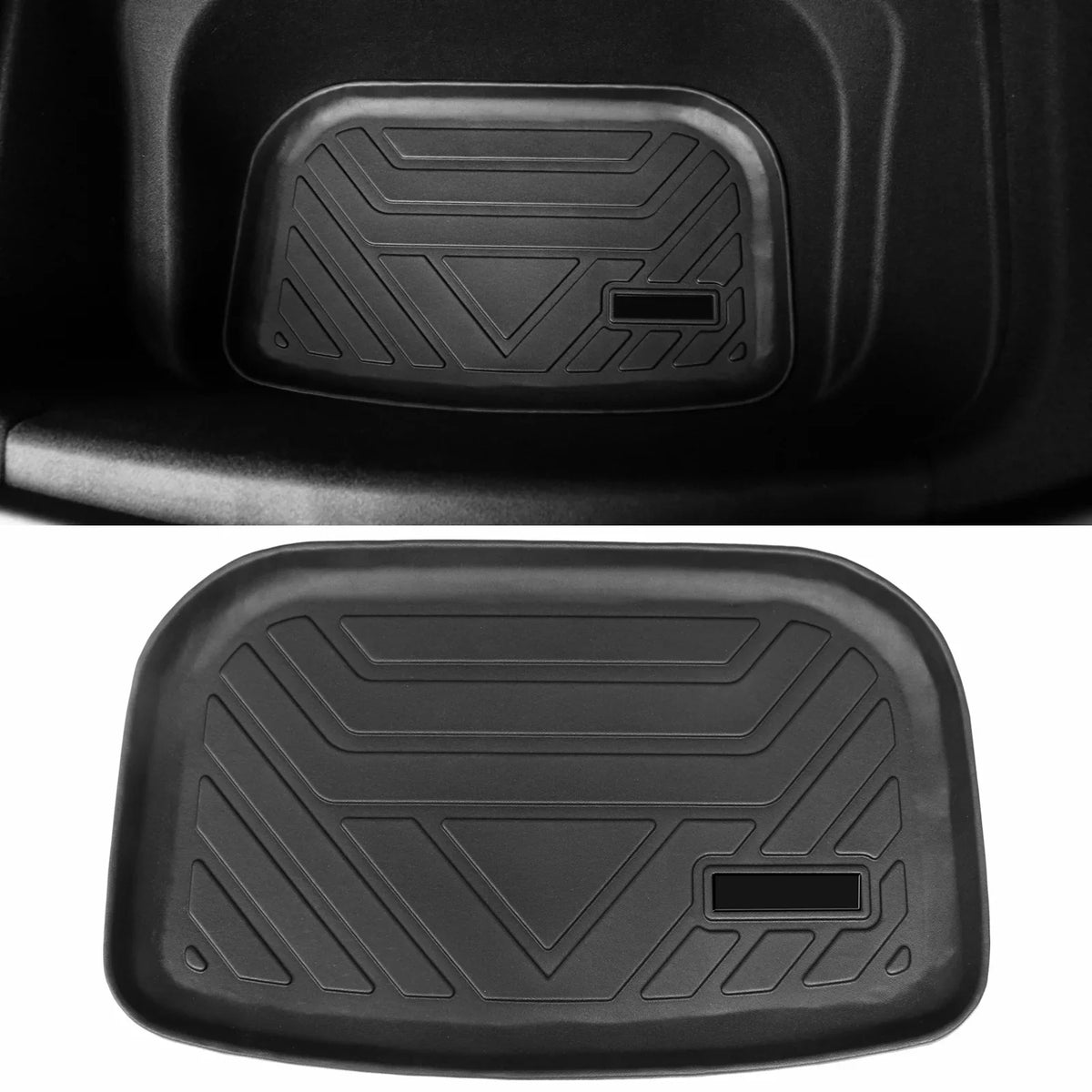 Mats Under Liner Liner TPE Trunk Compatible All 2020-2023 Anti-Slip Ikon Weather Mat Accessories Trunk Tesla Motorsports Waterproof Storage Y with Cargo Interior Cargo Black 3PCS Frunk Model