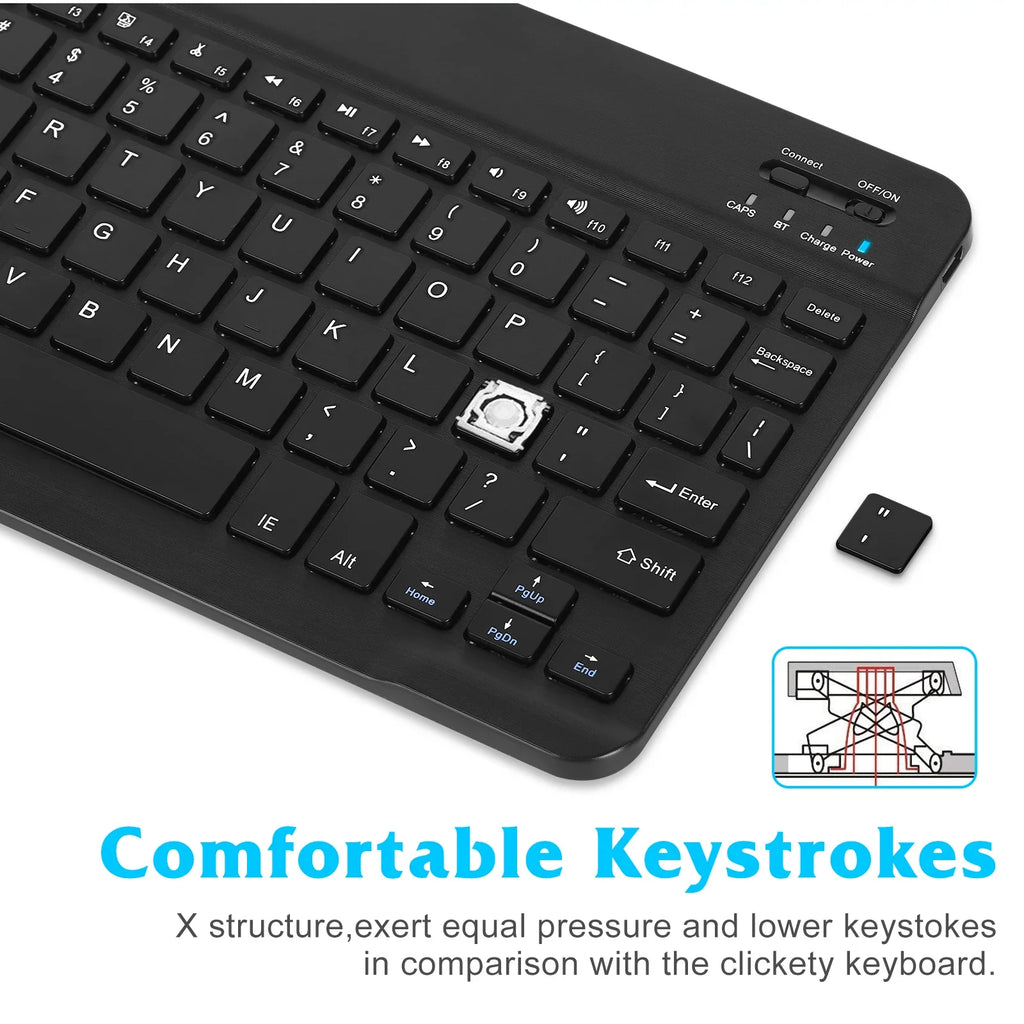Ultra Bluetooth for 2S and All Combo Black Full-Size Onyx Bluetooth Xiaomi and Slim Keyboard Rechargeable Ergonomic - Mac/Tablet/iPad/PC/Laptop Mi Keyboard Mouse Mouse and Enabled Mix