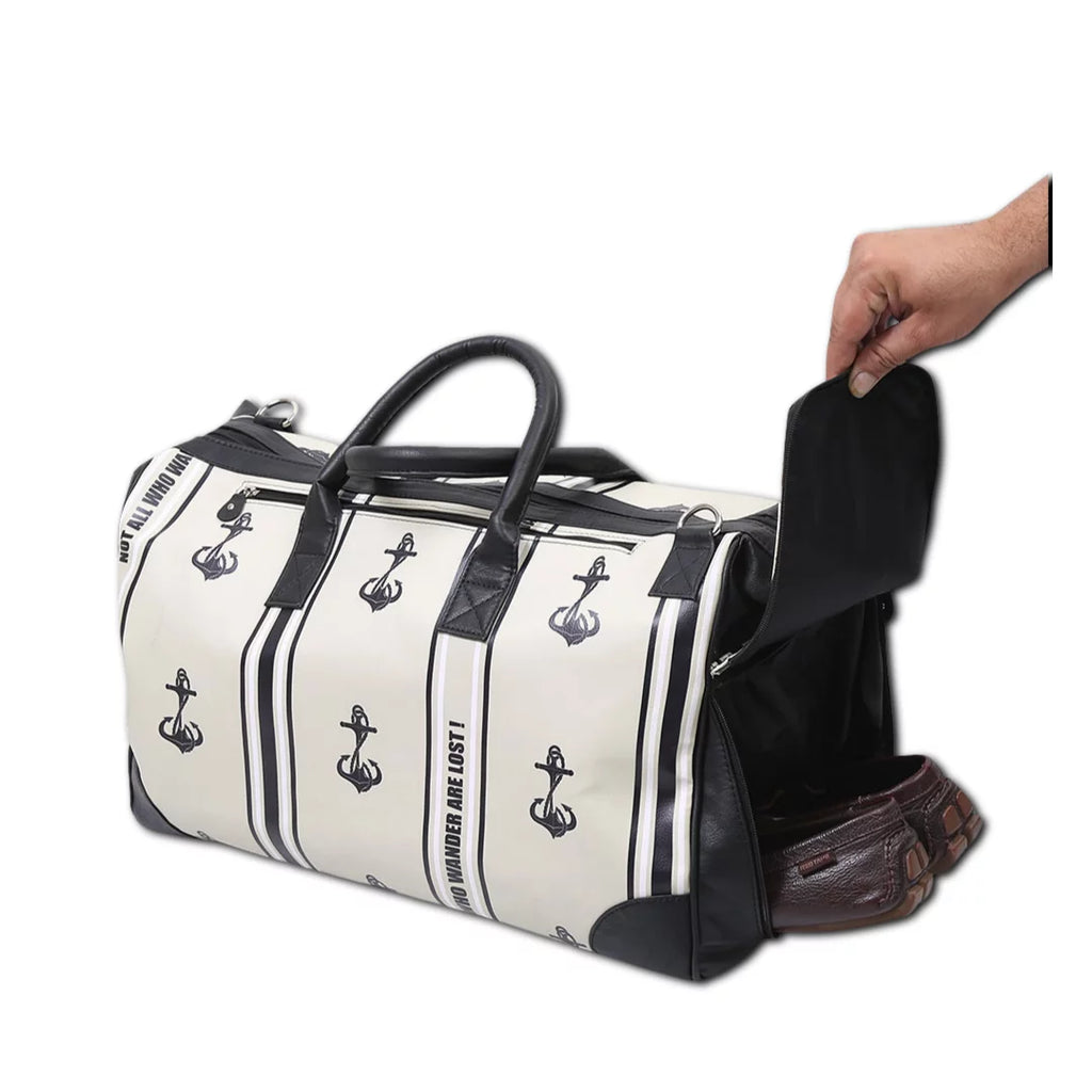 with Unisex Compartment Separate Weekender bag Large Strap Away Travel Anchors with Shoe Adjustable