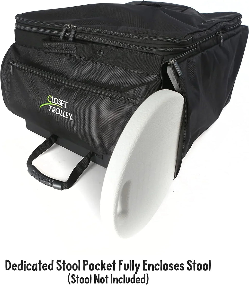 Collapsible BLACK YFbiubiulife - w/No-Lean Rack Rolling Garment Bag Dance