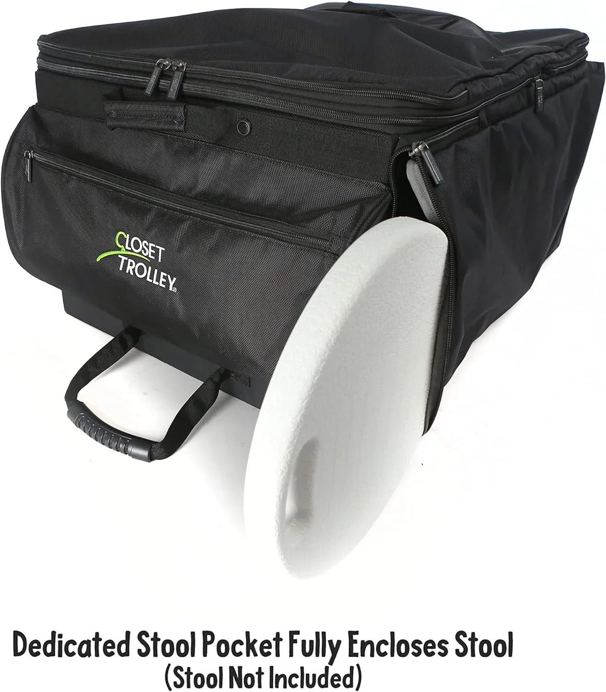 Collapsible BLACK YFbiubiulife - w/No-Lean Rack Rolling Garment Bag Dance