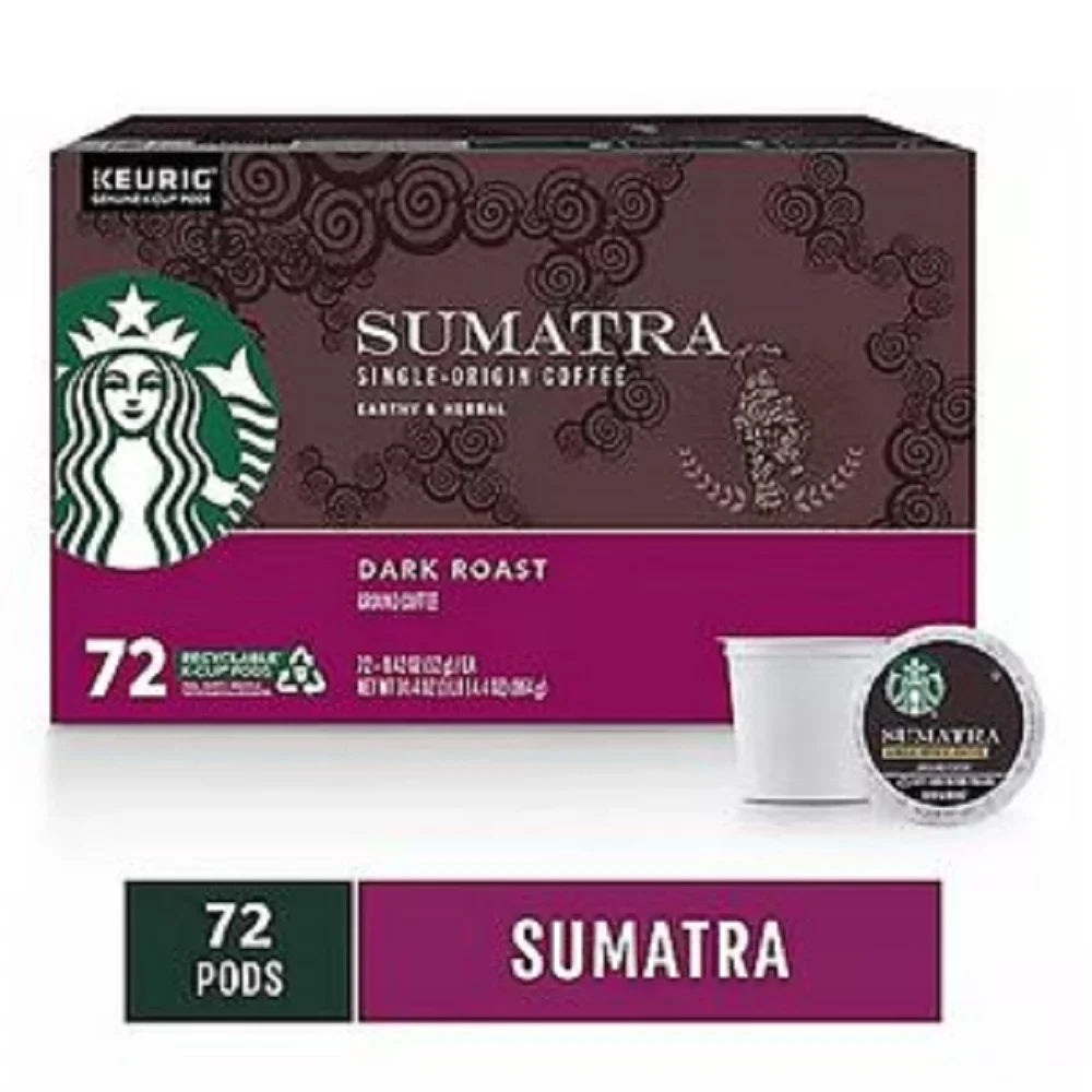 K-Cups ct.) (72 Coffee Starbucks Single-Origin Sumatra
