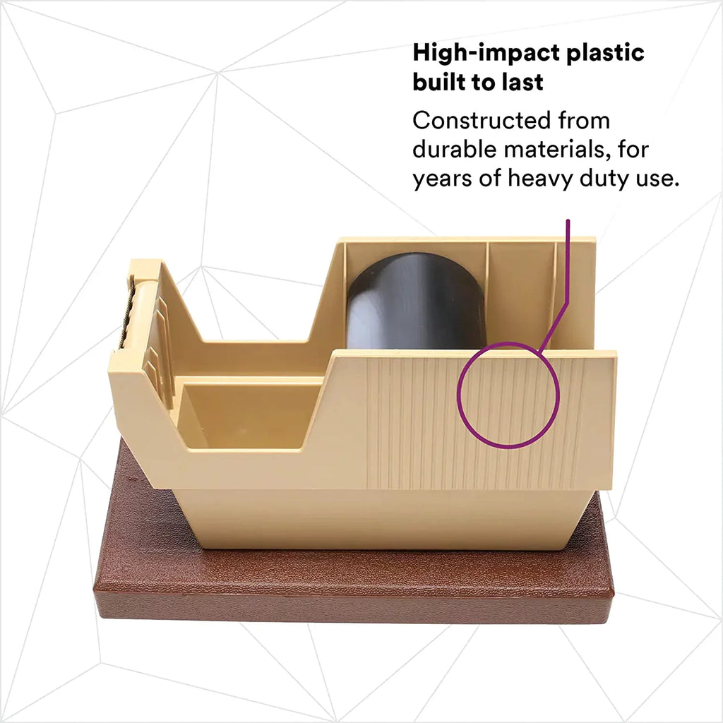 2 Weighted Mainline Design, Pads, Dispenser P52w Rubber Pull-N-Cut 1/Case Scotch One-Hand In, With Base,