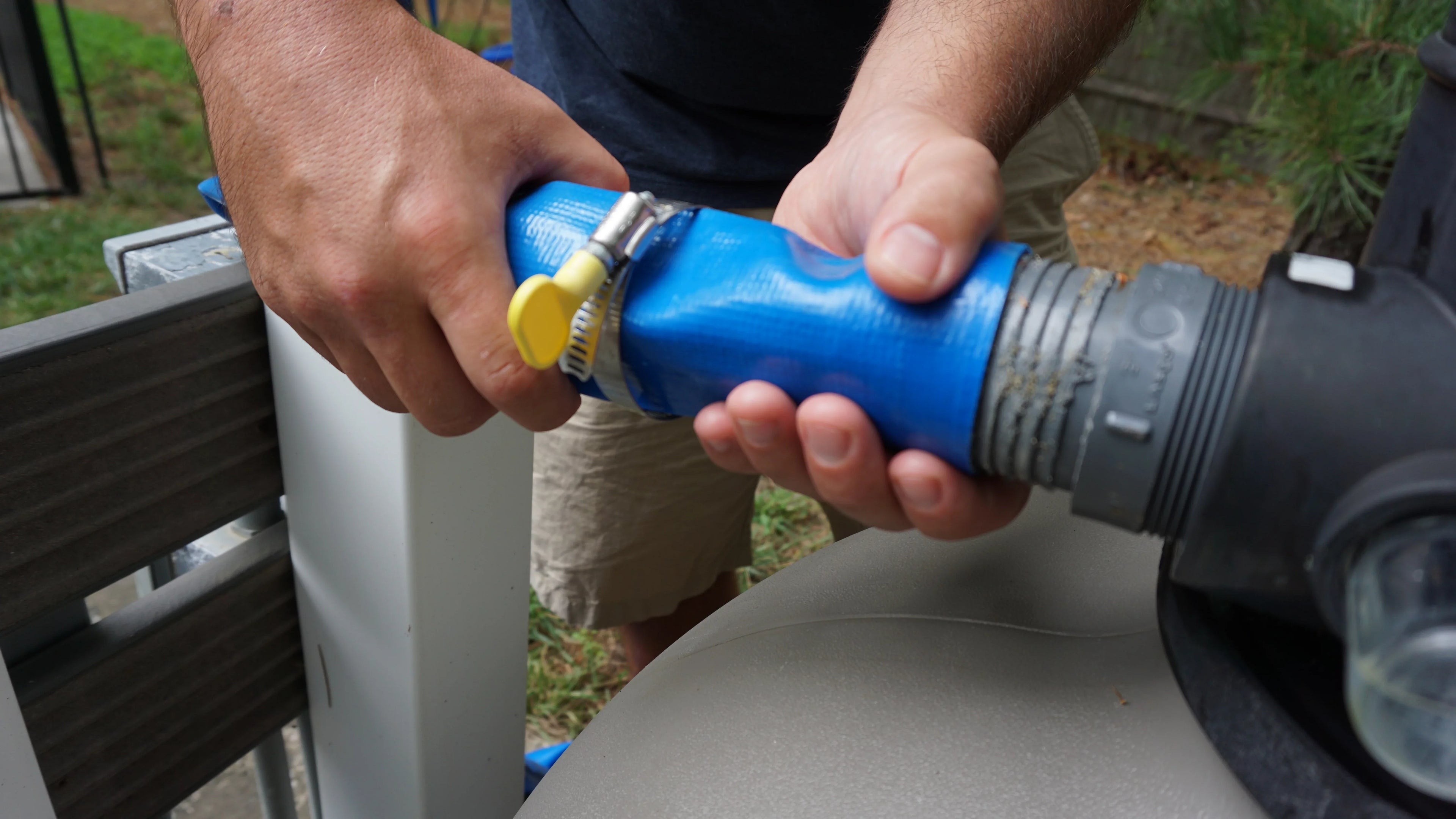 Backwash for & with Pool Sand Kit Pools Cartridge Filtered Swimming Hose Fountain Hose Water Waste 1.5" #400