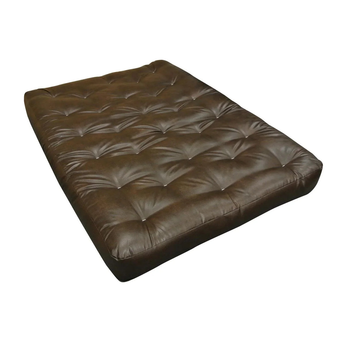All Mattress-Color:Leather,Material:Cotton,Quantity:1 King Futon #604 Leather 4" Cotton