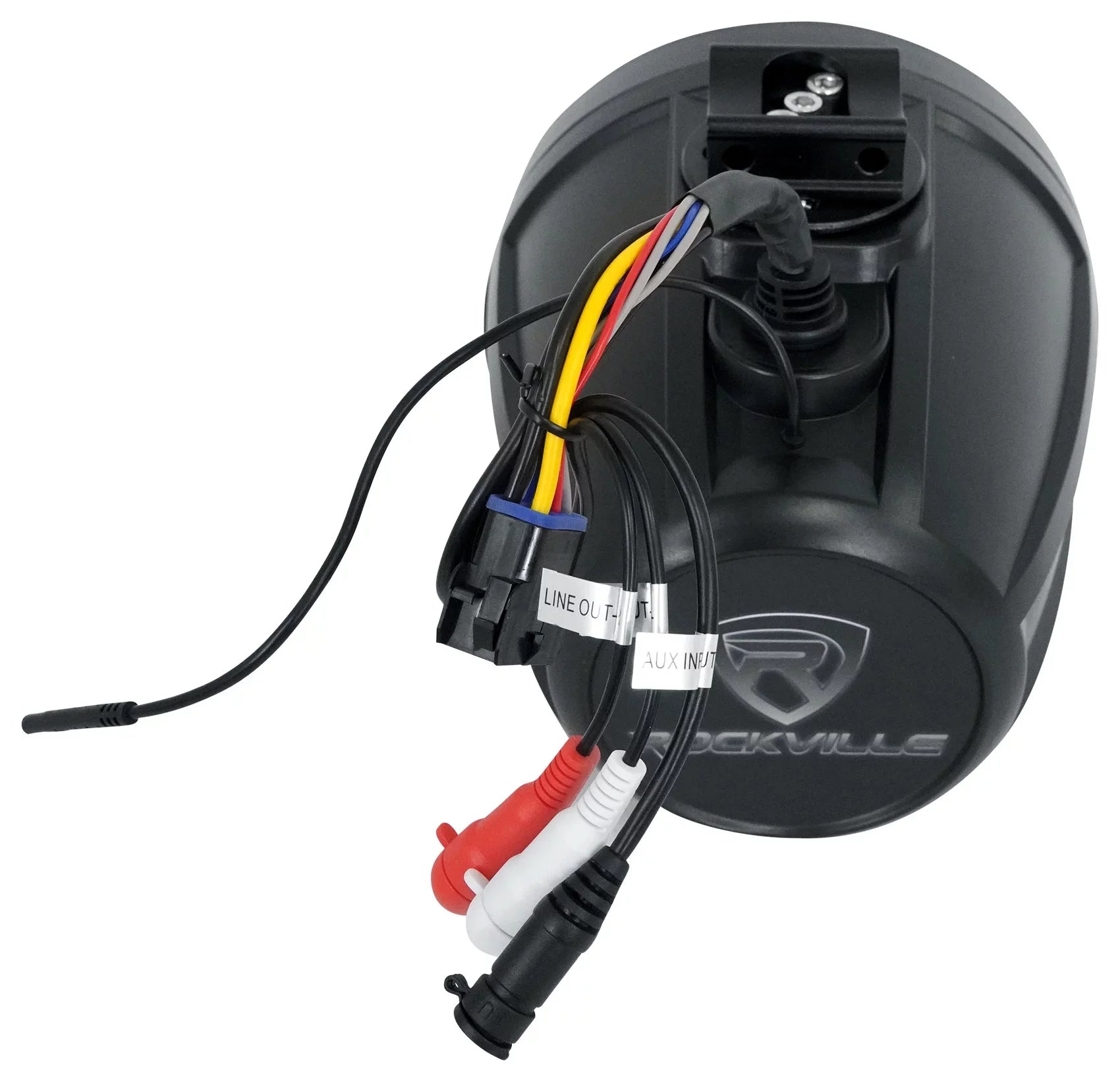 Rockville PT65BR LED 6.5 (4) inch ATV/UTV/RZR Powered For Tower Speakers Bluetooth
