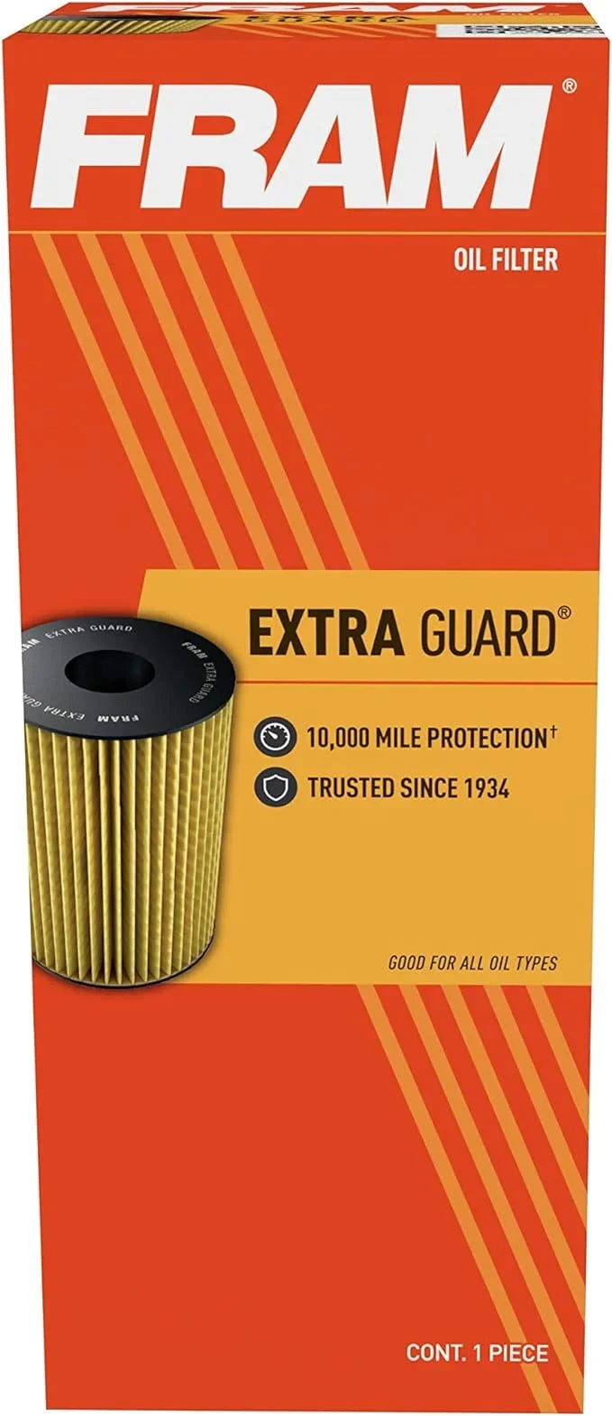 Cartridge Mile Fram Change Guard Filter Extra Oil Interval CH11038, 10K