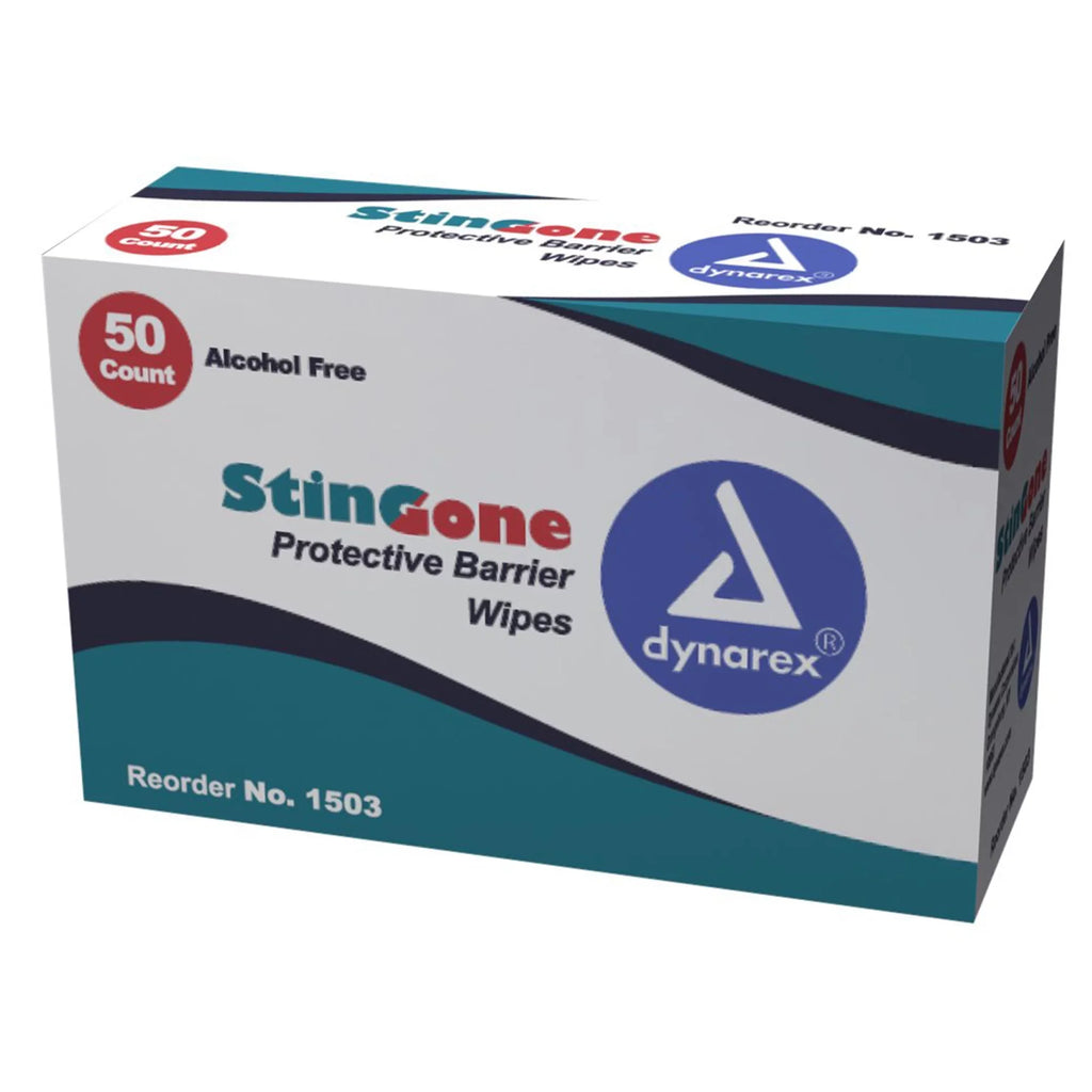 50, Wipes Unscented Box of Skin Barrier StinGone