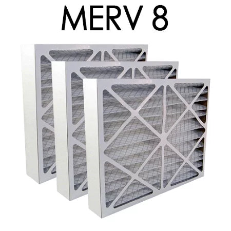 23.375x23.375x3.625 | Actual 8 MERV 24x24x4 atmospheric Pleated 3PK - Size Filter