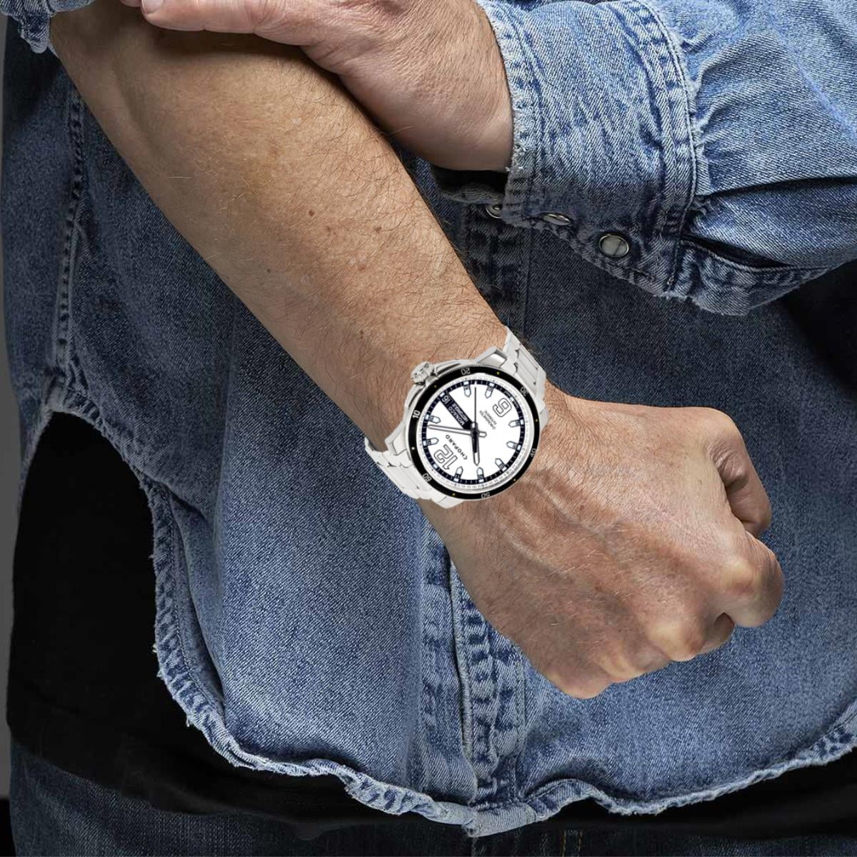 Chopard Pre-Owned Monaco Men's Watch SS/Titanium Historique in 158568-3003
