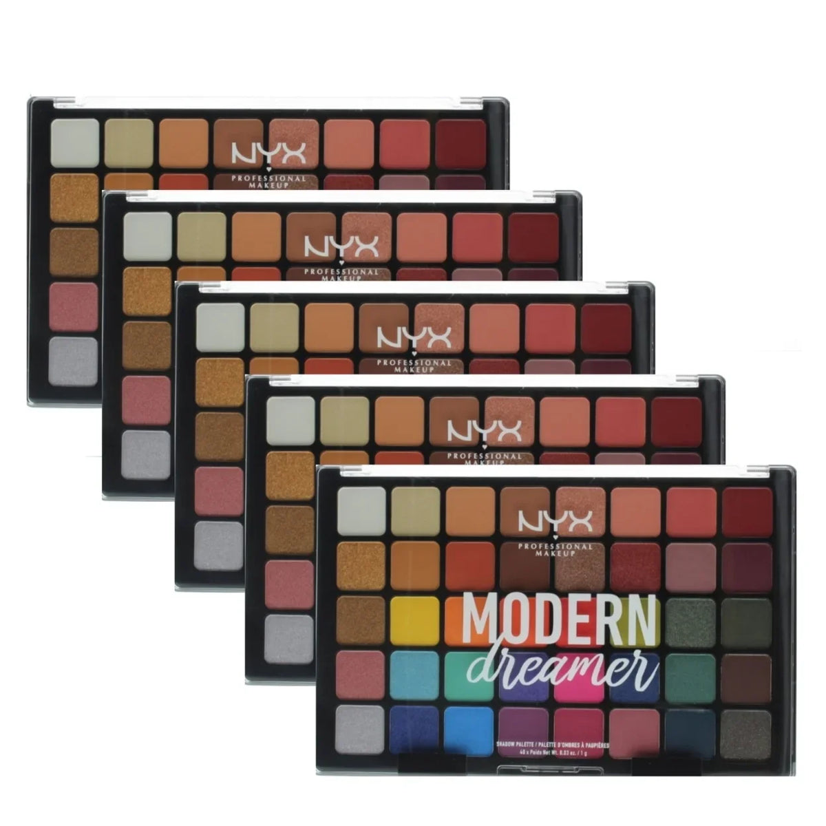 0.03oz) Dreamer Makeup x Shades Pack) (5 (40 Professional Palette Shadow NYX 1.2oz/40g Modern