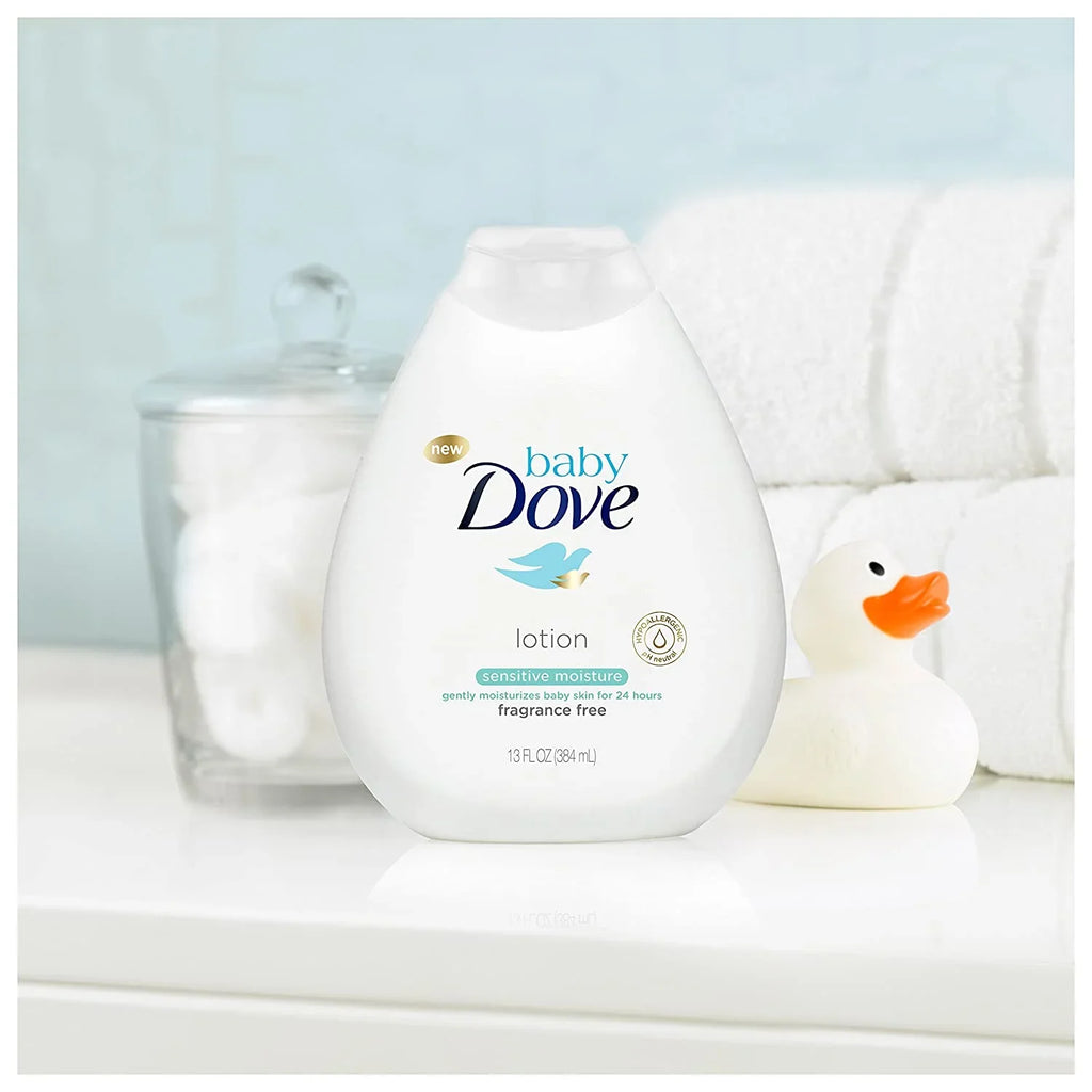 13 count Dove 3 Moisture Baby Free Fragrance Lotion, Sensitive oz,
