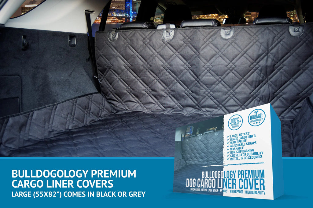 Cargo for Scratches - Cargo Paws, Cover Dog Protector Nonslip Cars (Large, - Bulldogology 55x82") Dogs Car Dog Pet - for Seat Muddy SUV Waterproof Cover Heavy Trunk Hair, Liner Duty