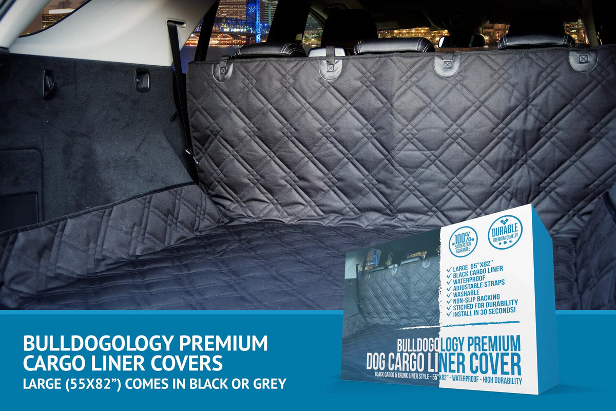 Cargo for Scratches - Cargo Paws, Cover Dog Protector Nonslip Cars (Large, - Bulldogology 55x82") Dogs Car Dog Pet - for Seat Muddy SUV Waterproof Cover Heavy Trunk Hair, Liner Duty
