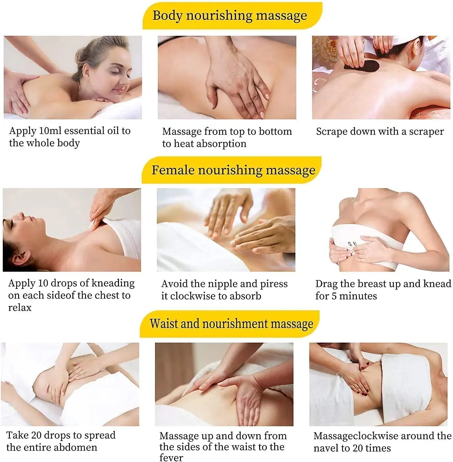 Belly 5 Gift Oil, Valentine's Massage Drainage Drainage SPA Ginger Cosprof Oil Oil Day Ginger Grapeseed 100% Natural Ginger Lymphatic Massage, Skin, Perfect for Pcs Pure Set Oil, Massage