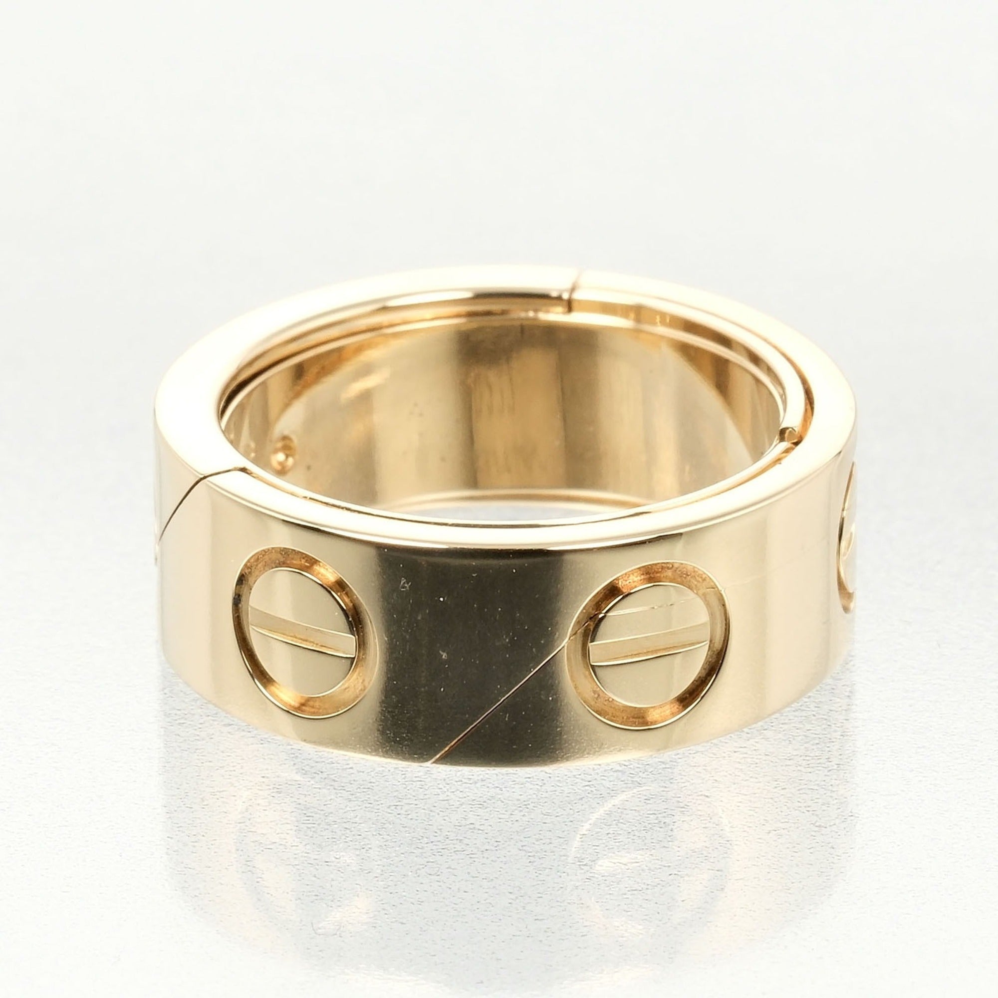 Cartier (Good) gold, Love YG yellow size approx. Pre-Owned ring, Astro K18 9 11.68g I132124018