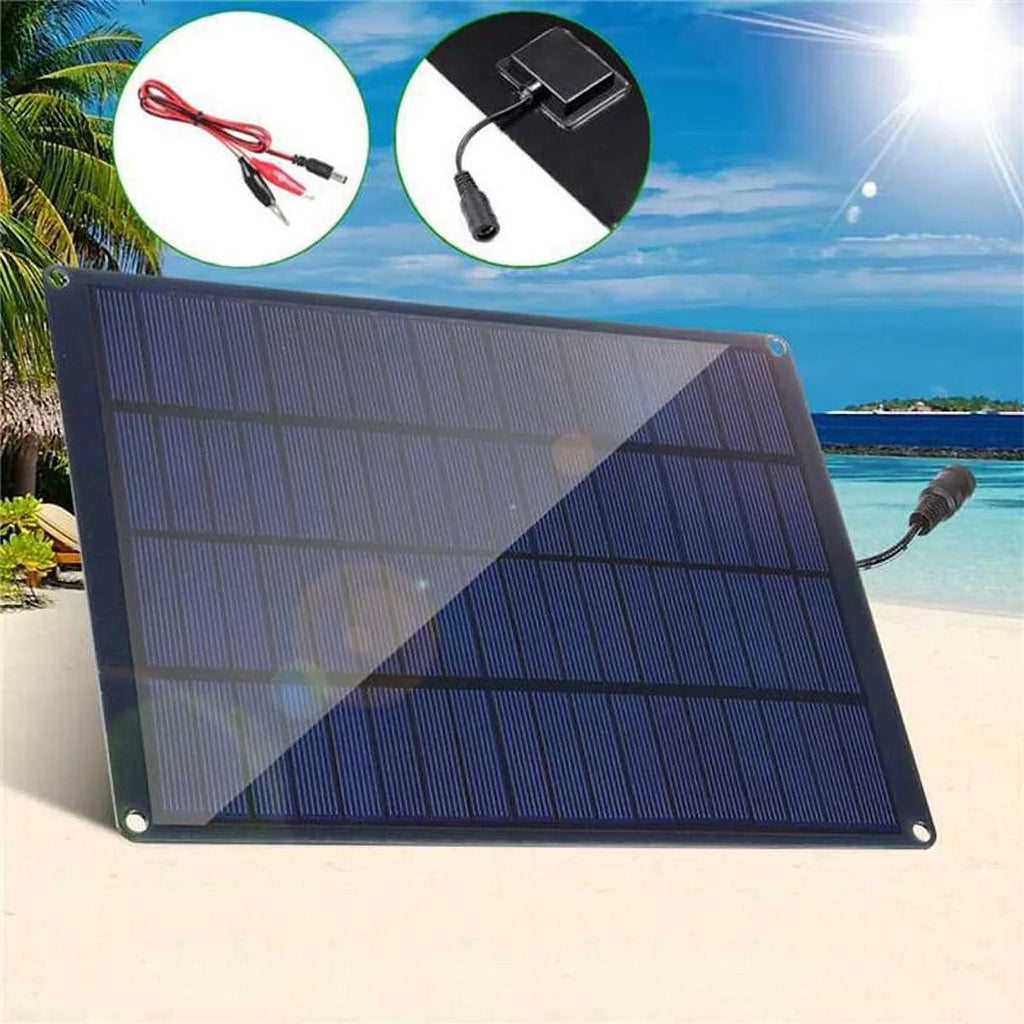 Solar 18V Battery Car Outdoor Camping Solar With 12V 20A Solar Charger Controller And Cells Hiking For Waterproof Clip Panel