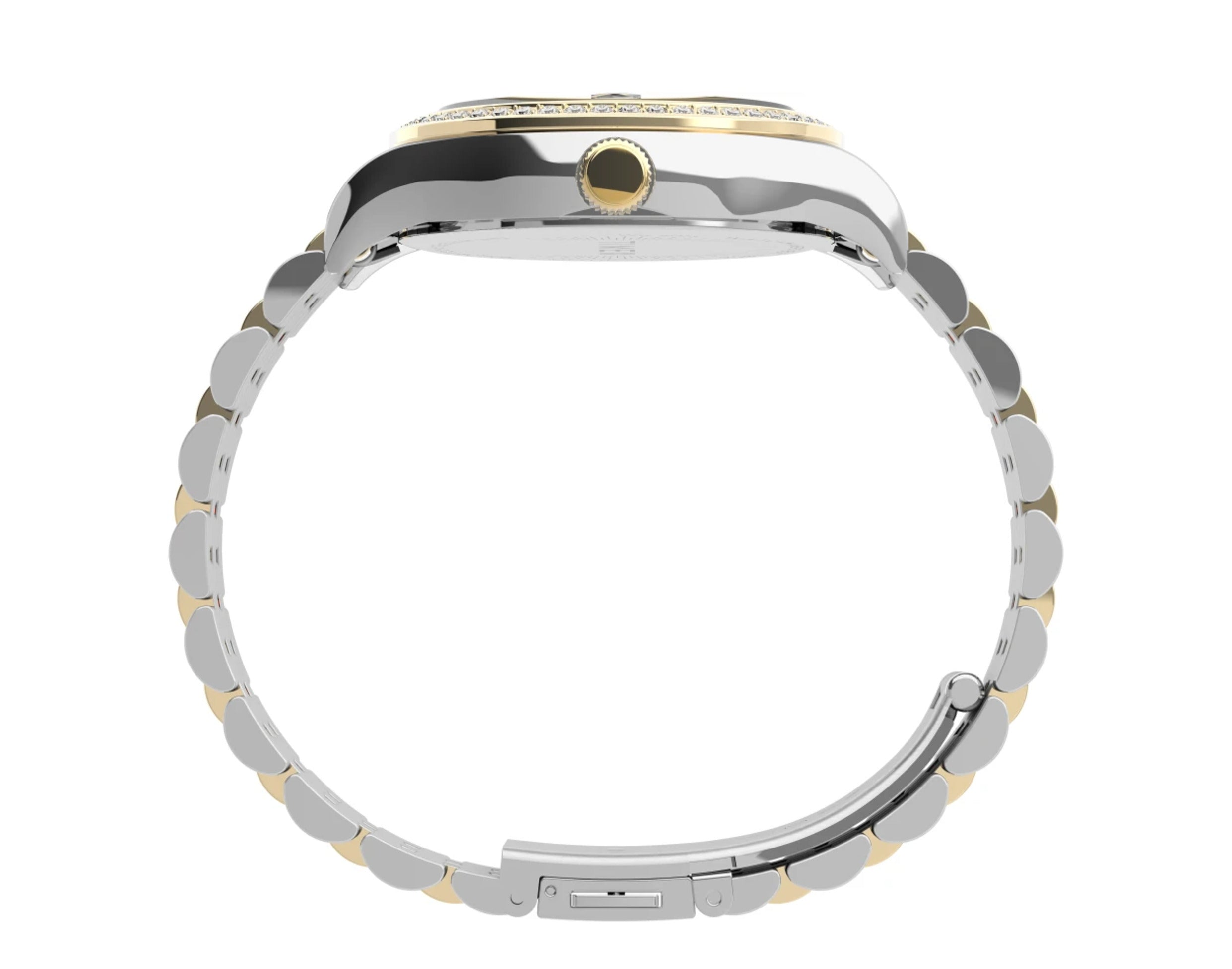 Crystals Women's Watch 34mm Timex Waterbury Bracelet with Steel Stainless Swarovski� Legacy