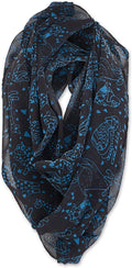 Black ) Scarf Infinity Artistic Laurel Repeat Collection (Dog Burch