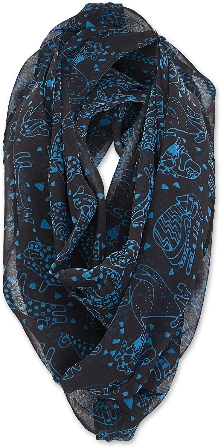 Black ) Scarf Infinity Artistic Laurel Repeat Collection (Dog Burch