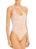 Racerback Space Womens One-Piece Phoebe Swimsuit Metallic L