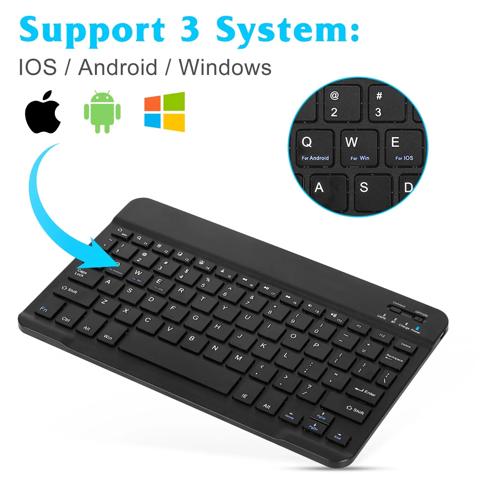 Ultra Bluetooth for 2S and All Combo Black Full-Size Onyx Bluetooth Xiaomi and Slim Keyboard Rechargeable Ergonomic - Mac/Tablet/iPad/PC/Laptop Mi Keyboard Mouse Mouse and Enabled Mix