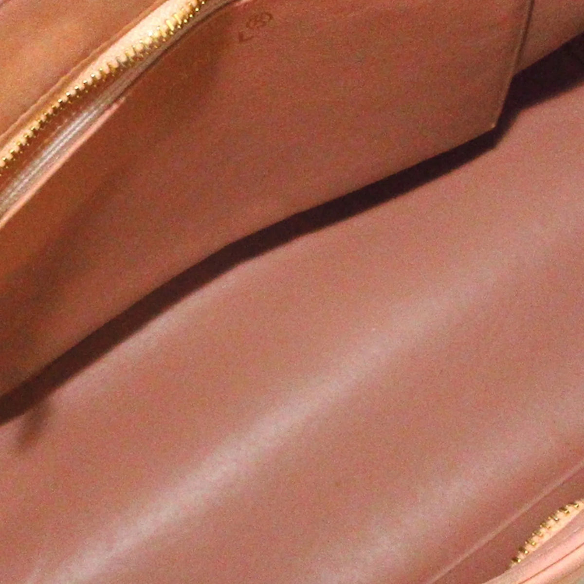 Leather Lambskin Orange Medallion Bag (Good) Pre-Owned Tote Chanel Authenticated Women Tote