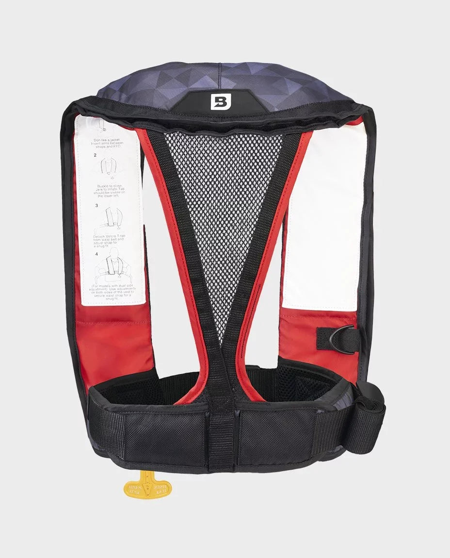 40 self-inflating Coast | US Life Jacket Red) Guard Approved Gear (Nitro for Atmos Automatic/Manual Adults Bluestorm PFD