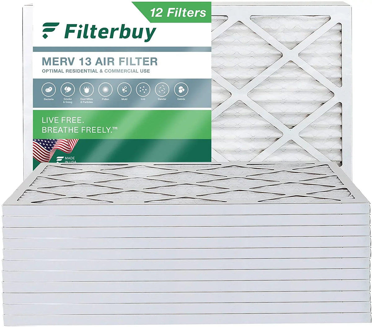 (12-Pack) Pleated AC MERV 10x14x1 HVAC Furnace Filterbuy 13 Filters atmospheric