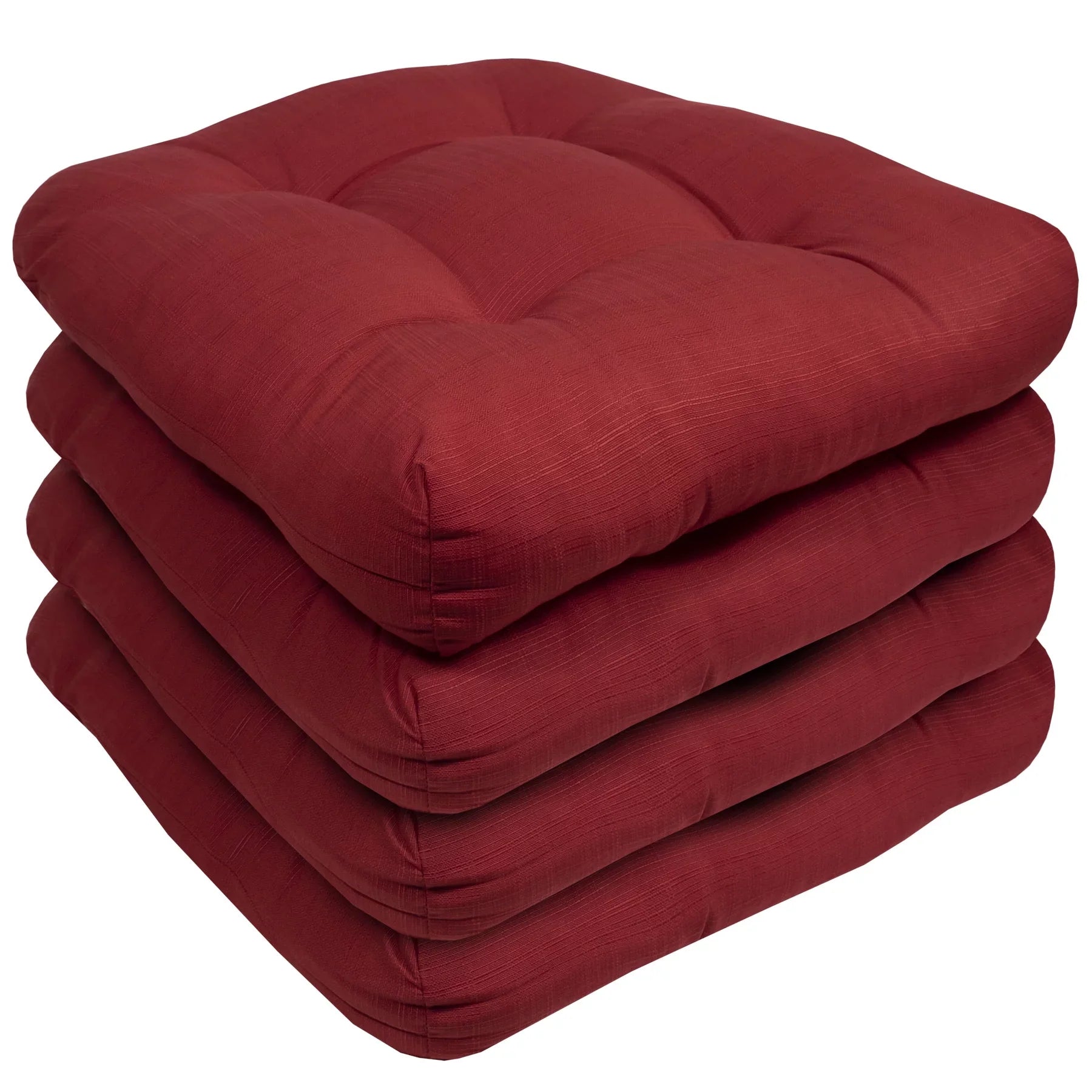 Collection Outdoor Red Pack) 19" x U-Shape 19" Home Pad Seat Cushions (4 Sweet Seating