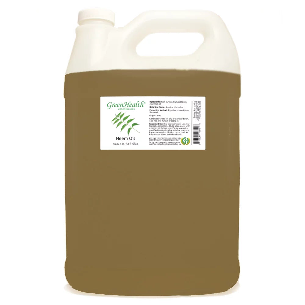 GreenHealth - uncut 100% - 1 Gallon Neem Pure, Oil