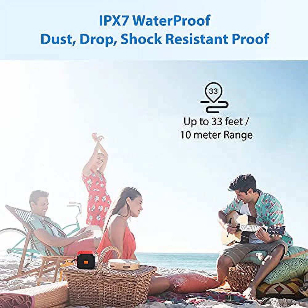 (GREEN) WaterProof IPX7 Galaxy Speaker 4G/5G/A32 1500 Outdoor with 5G/A52 Samsung Works Playtime, with Indoor, A72 13H 5G Travel