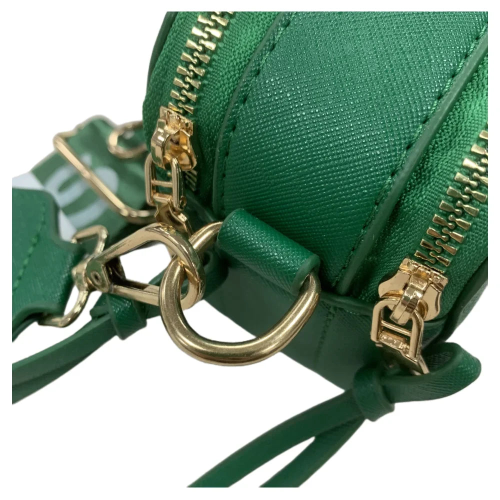 Logo Chain Purple Bag with Strap Snapshot Women's Cross body Leather
