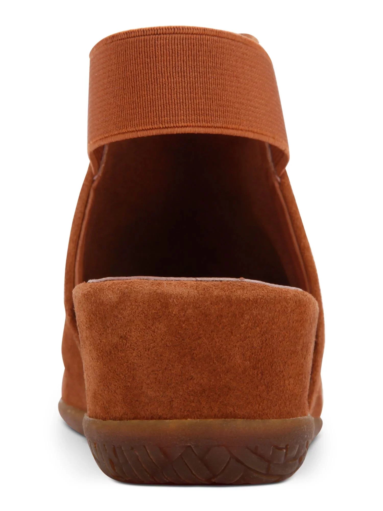 Souls Toe Estu Cushioned Gentle Womens KENNETH Wedge 9 COLE Slingback Square On Brown M Slip Leather Strap Luggage GENTLE Ankle SOULS Shootie