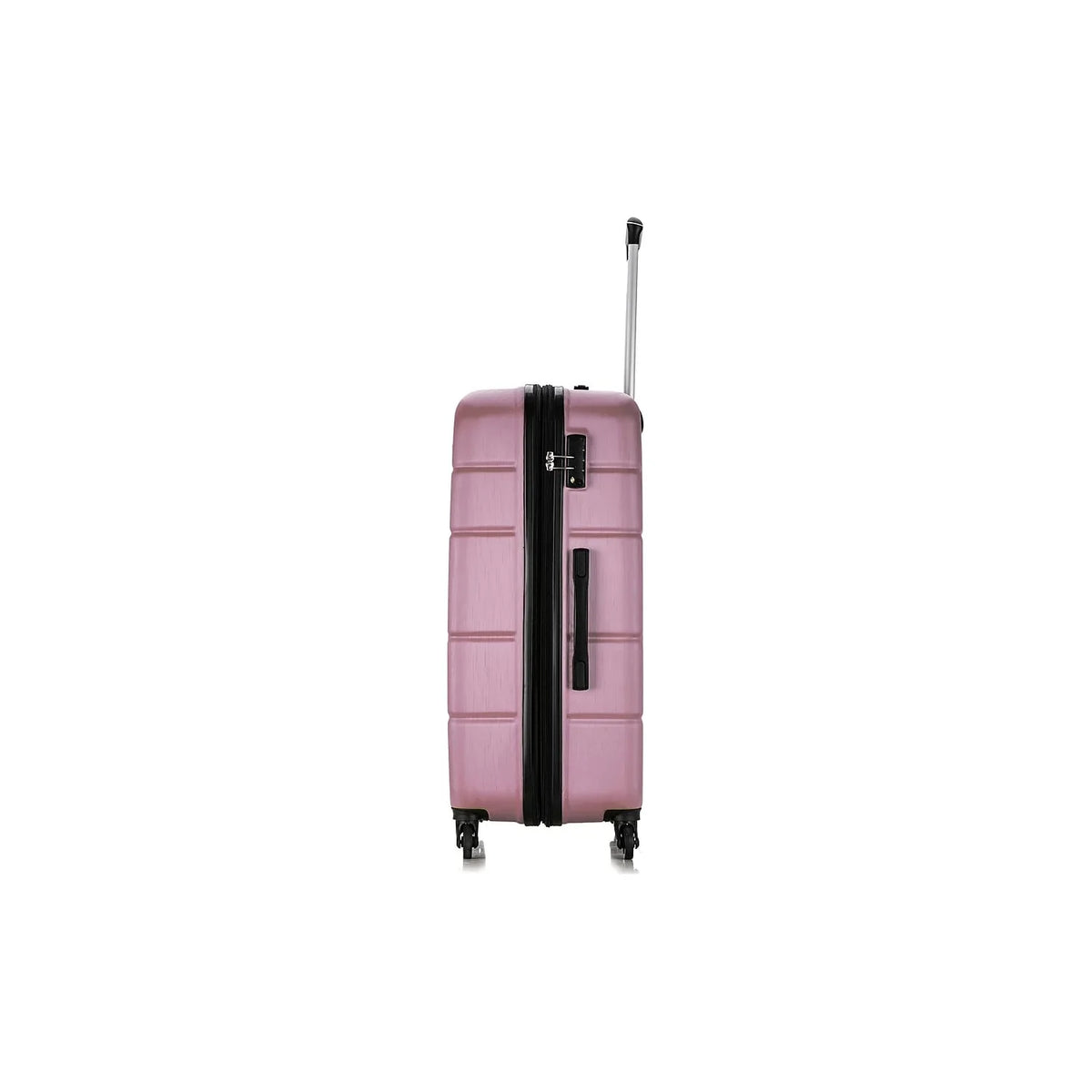RODEZ Gold Plastic 3-Piece Set Luggage (DKRODSML-ROS) Rose DUKAP