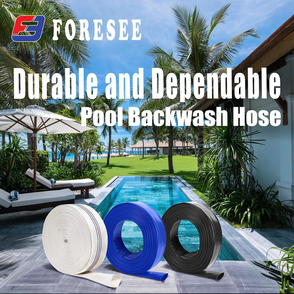 Lay-Flat Pool Hose use Ideal - for industrial commercial and Backwash