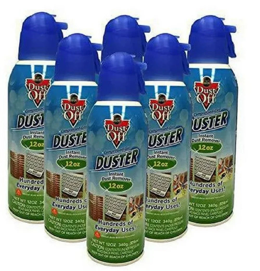 12 Count Dust-Off Duster, oz, Compressed Gas 6
