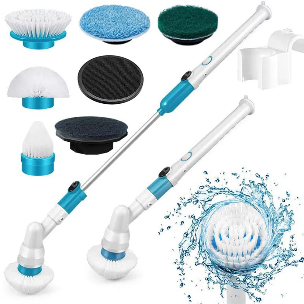 Cleaning Brush Electric Cordless AYMZ Bathroom Scrubber Floor Power Shower Spin for Scrubber