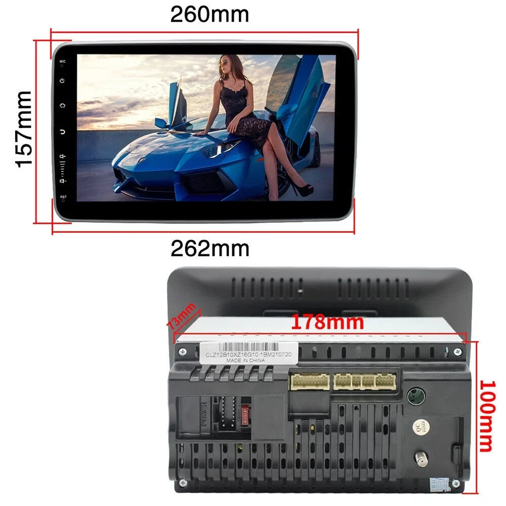 Touch GPS Wifi Paddsun 10 9.1 Inch Din Android On-Board Screen Dual Player Navigation