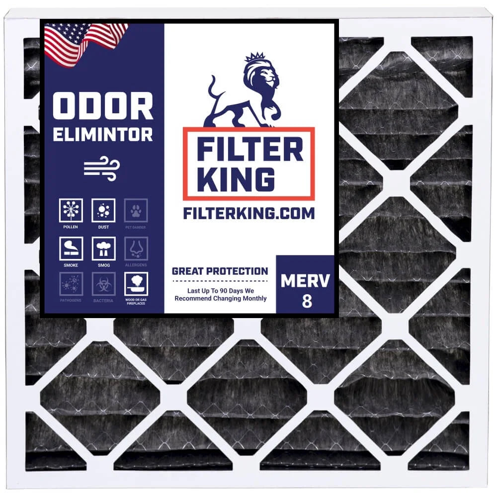 .75" MADE x | | 4-PACK USA Carbon oxygen 18x30x1 17.5 | Filter Actual King Filter Filters A/C | Size: IN Furnace HVAC x 29.5 Pleated MERV 8