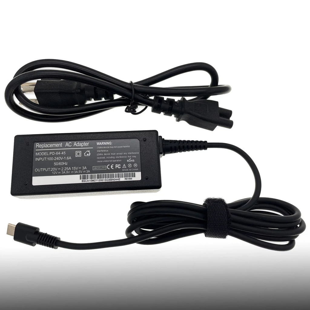Type-C 7390 USB 7285 AC Charger Latitude 7210 Dell 7200 2-in-1 Power Adapter for